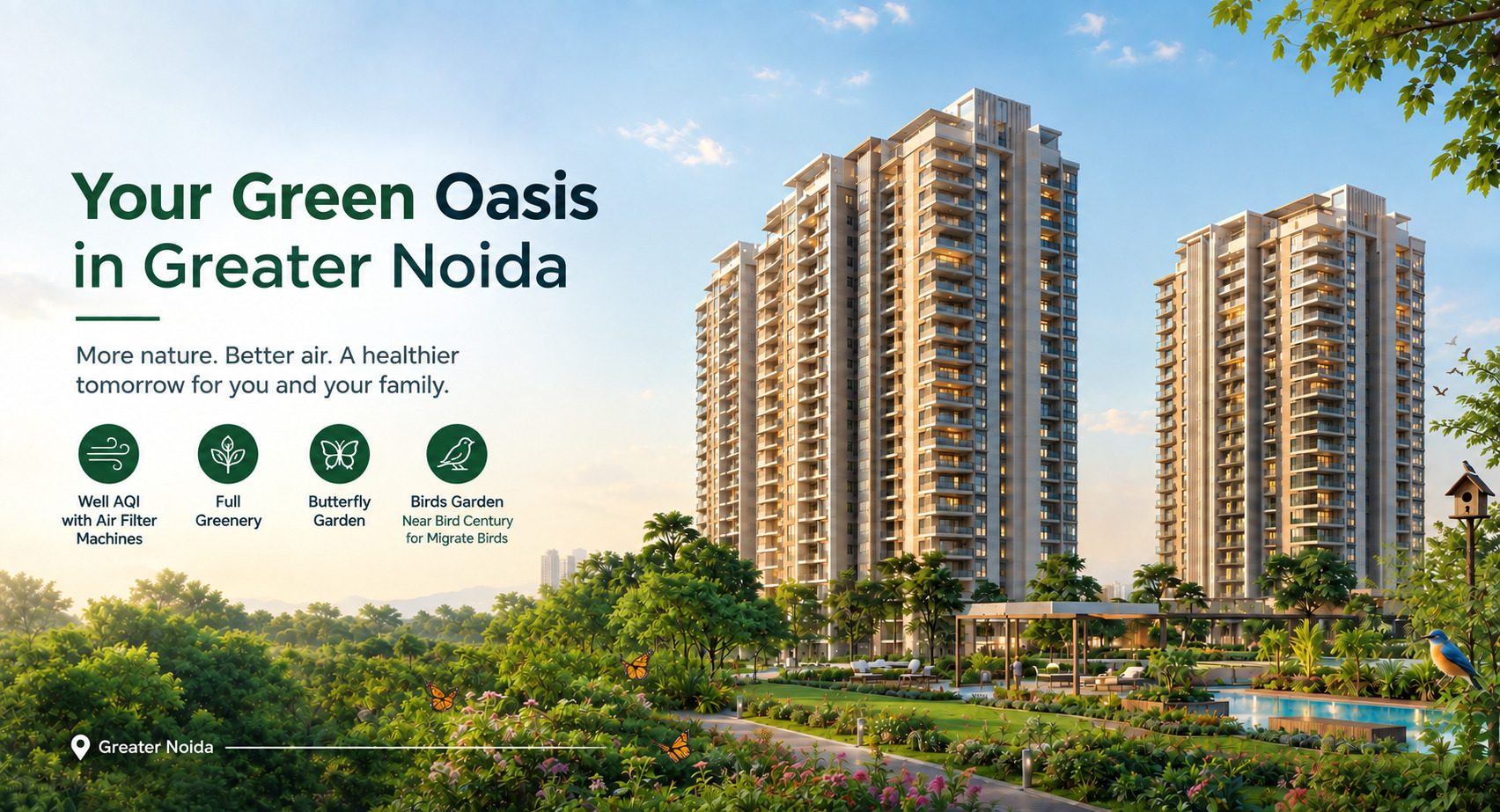 best greenery at hero homes Hero Homes better greenery homes in greater noida