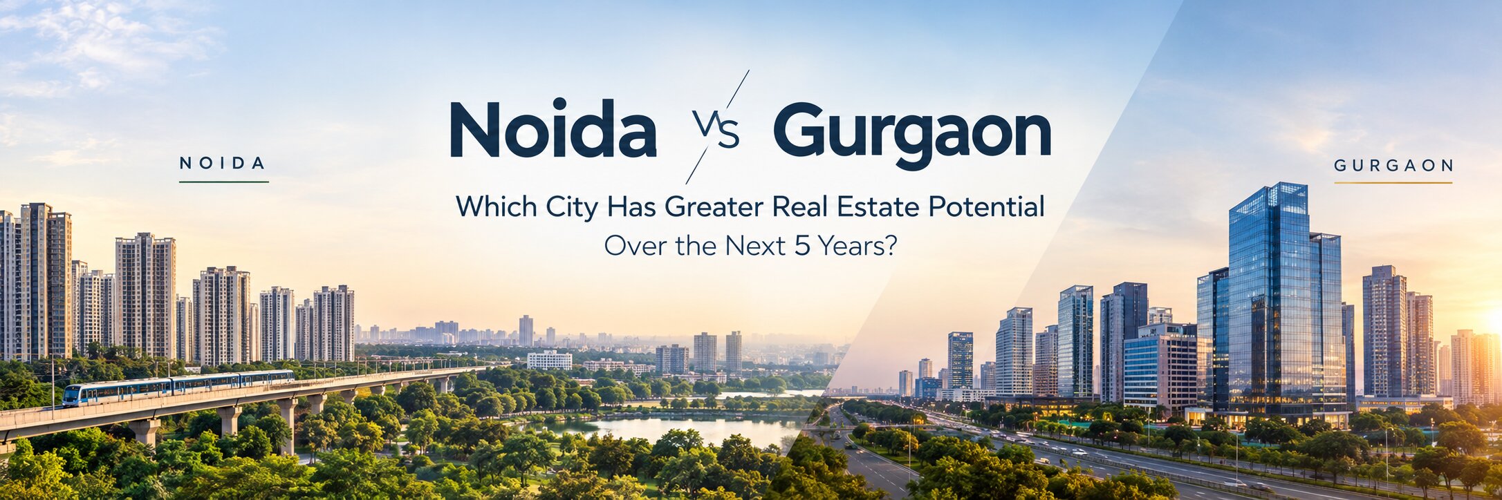 Noida vs Gurgaon Real Estate: Which City Has Great Potential Over the Next 5 Years?